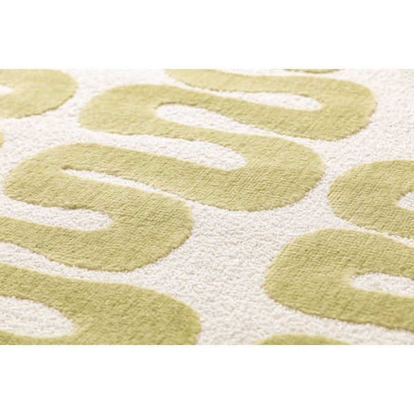 Hellgrüner/cremefarbener Teppich 160x230 cm Flashy – Universal-image-2