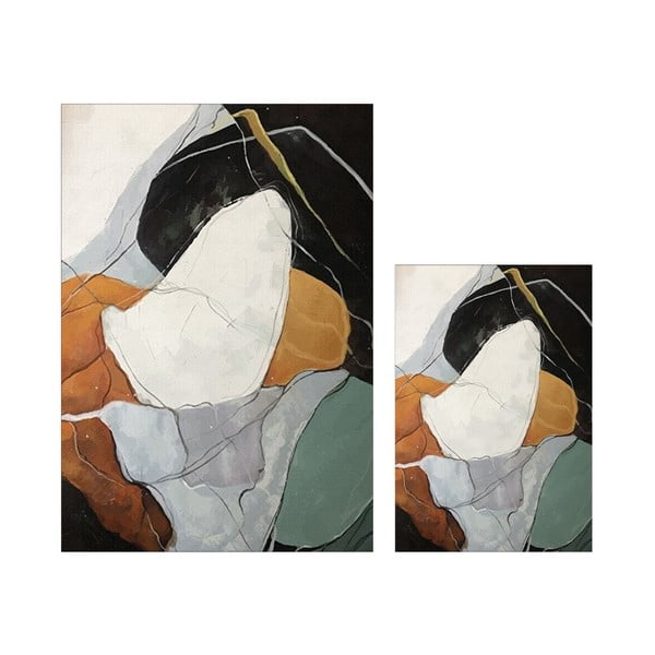 Badezimmervorleger im 2er-Set, 60 x 100 cm Post Modern Art - Mila Home