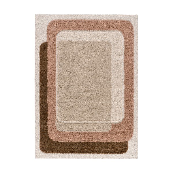 Rosa/beiger Teppich 120 × 170 cm Ember - Universal