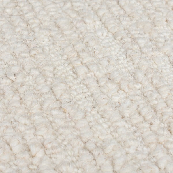 Handgewebter Wollteppich in Elfenbeinfarbe, 200 × 290 cm Harris Boucle - Flair Rugs-image-2