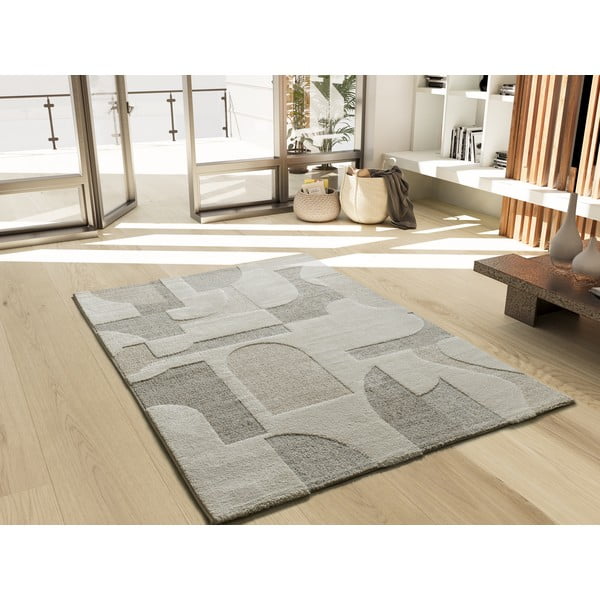 Beige-cremefarbener Teppich, 120 × 170 cm Verona - Universal-image-2