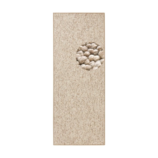Hellbrauner Läufer, 80 × 200 cm Wolly - Hanse Home
