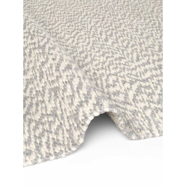 Hellgrauer/cremefarbener, handgewebter Wollteppich, 200 × 290 cm Lyon Beans - Elle Decoration-image-4