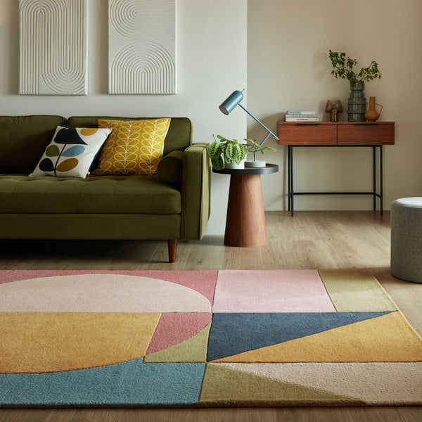 Handgewebter Wollteppich, 160 × 230 cm Esre Bright - Flair Rugs-image-1