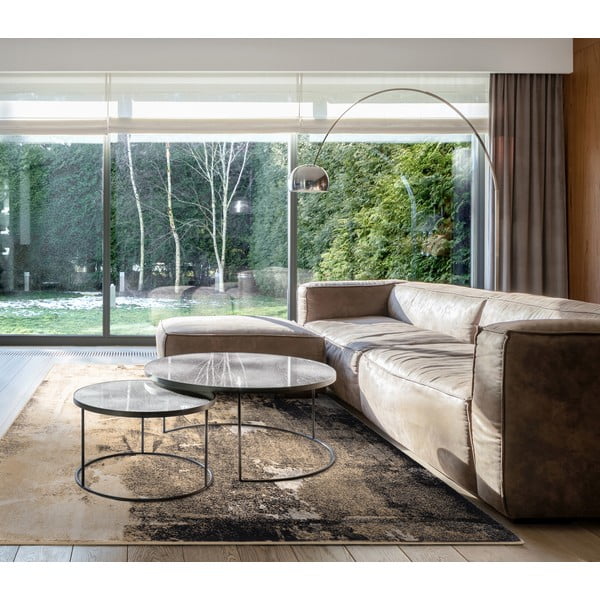 Beiger Wollteppich 200 x 300 cm Eddy - Agnella-image-1