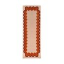 Orange/naturfarben, handgewebter Wollläufer, 80 × 230 cm Wiggle Wool - Flair Rugs