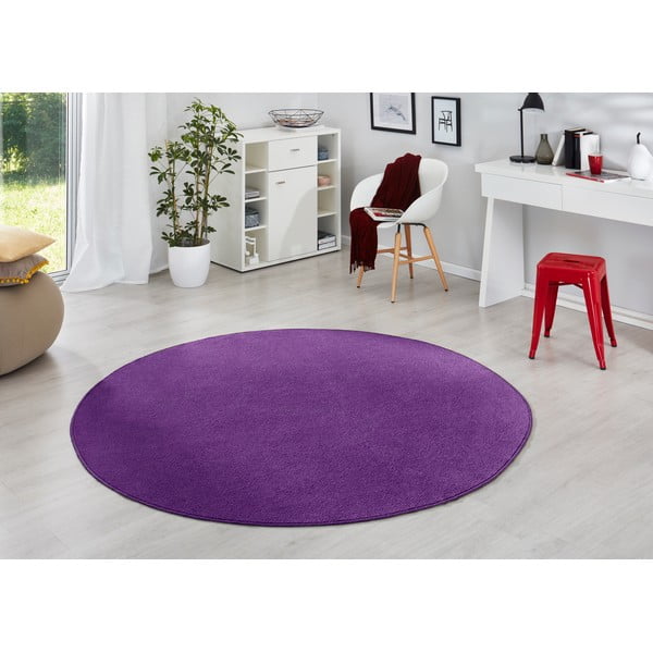 Dunkelvioletter runder Teppich, Ø 133 cm Fancy - Hanse Home-image-1