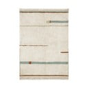 Blau-cremefarbener, waschbarer, handgewebter Baumwollteppich, 90 x 130 cm Lanes Vintage Blue - Lorena Canals