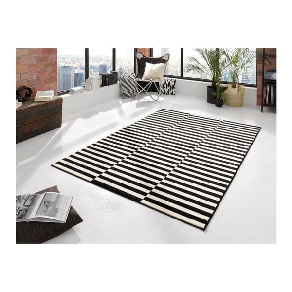 Schwarzer/cremefarbener Teppich, 80 × 150 cm Gloria - Hanse Home-image-1
