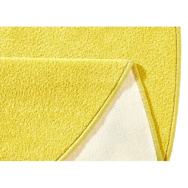 Gelber runder Teppich, Durchmesser 133 cm Fancy - Hanse Home-image-3