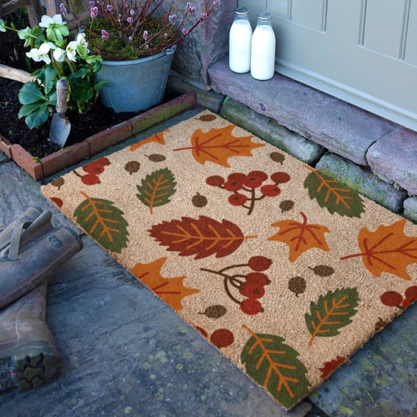 Fußmatte aus Kokosfasern, 40 x 60 cm Autumn Leaves - Artsy Doormats-image-2