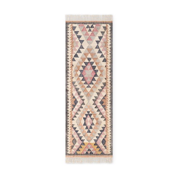 Grauer, handgewebter Jute-Läufer, 80 x 200 cm Roya Parsa - Elle Decoration
