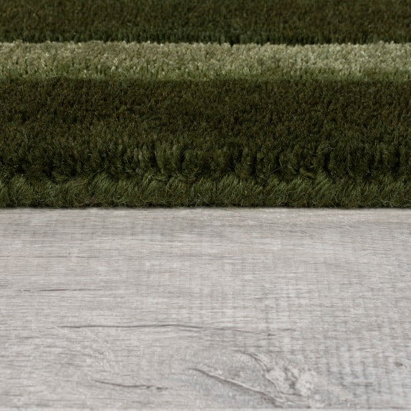 Dunkelgrüner, handgewebter Wollteppich, 200 × 290 cm Gatsby - Flair Rugs-image-4