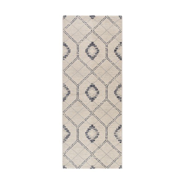 Blauer/beige Teppich 80x200 cm Siroco – Universal