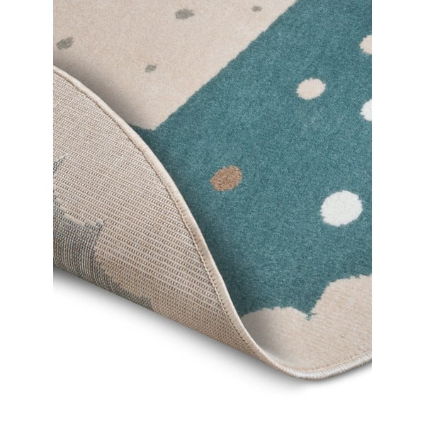 Blauer Kinderteppich, Durchmesser 100 cm Crown - Hanse Home-image-3