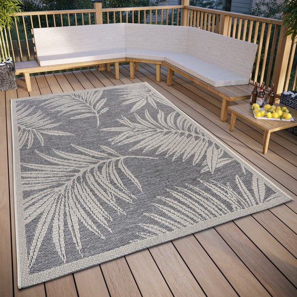 Grauer Outdoor-Teppich 190 x 290 cm Clyde Paru - Hanse Home-image-1