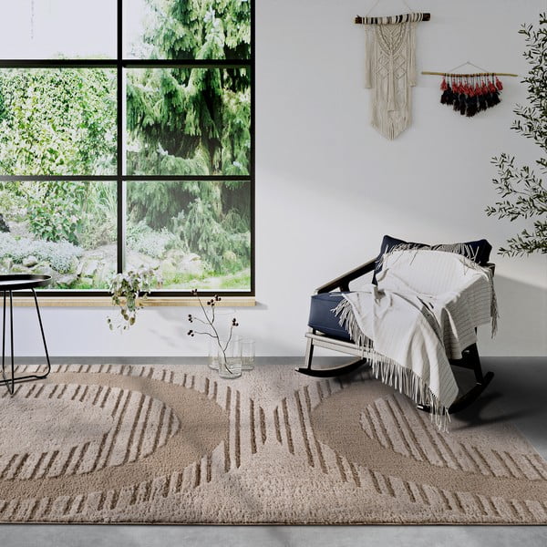 Beiger Teppich 80 × 120 cm Bartoux Beige - Elle Decoration-image-1