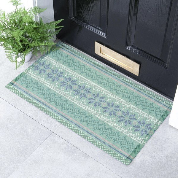 Fußmatte recycelter Kunststoff 40x70 cm Fair Isle  – Artsy Doormats-image-1