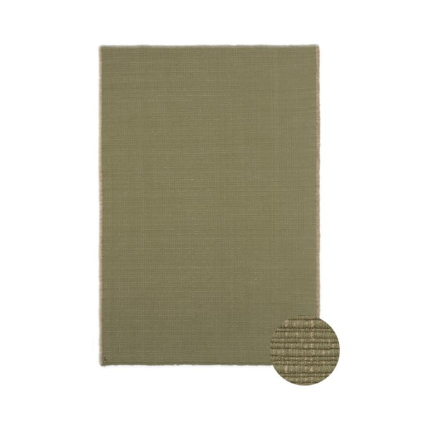 Khaki-farbener, handgewebter Baumwollteppich, 200 × 300 cm Handloom - Lorena Canals
