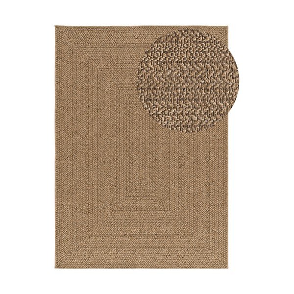 Teppich für den Innen- und Außenbereich in Naturfarbe, 160 × 230 cm Acra - Universal
