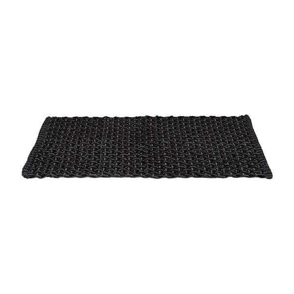Anthrazitfarbene Textil-Badezimmermatte, 50 x 80 cm Ecoli - Wenko-image-3