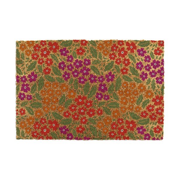Fußmatte aus Kokosfasern, 40 x 60 cm Floral - Artsy Doormats