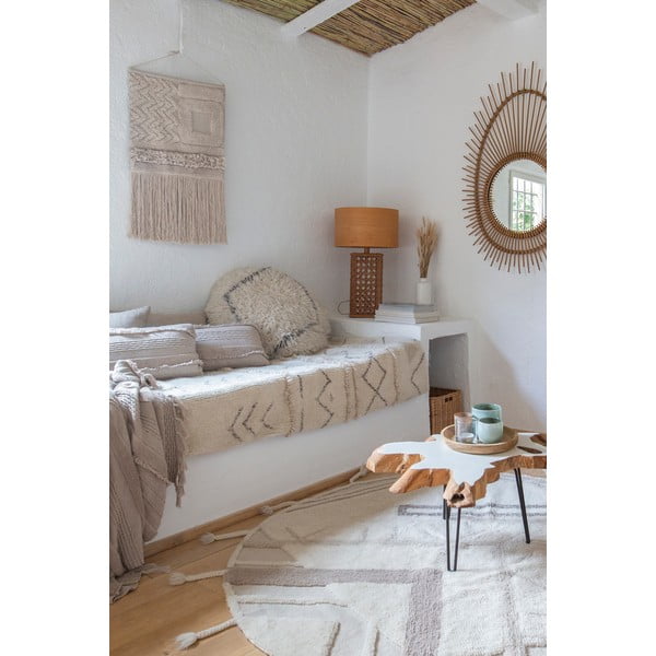 Cremefarbener, waschbarer, handgewebter Wollteppich, 80 × 140 cm Lakota Day - Lorena Canals-image-4