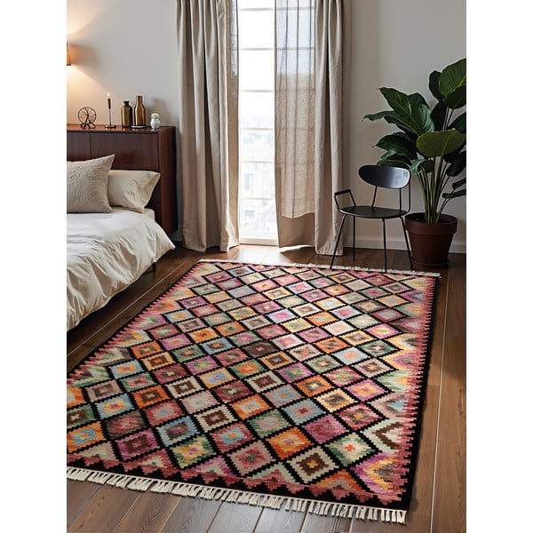Doppelseitiger/handgewebter Wollteppich, 120 × 170 cm Kamal Zara - Hanse Home-image-1