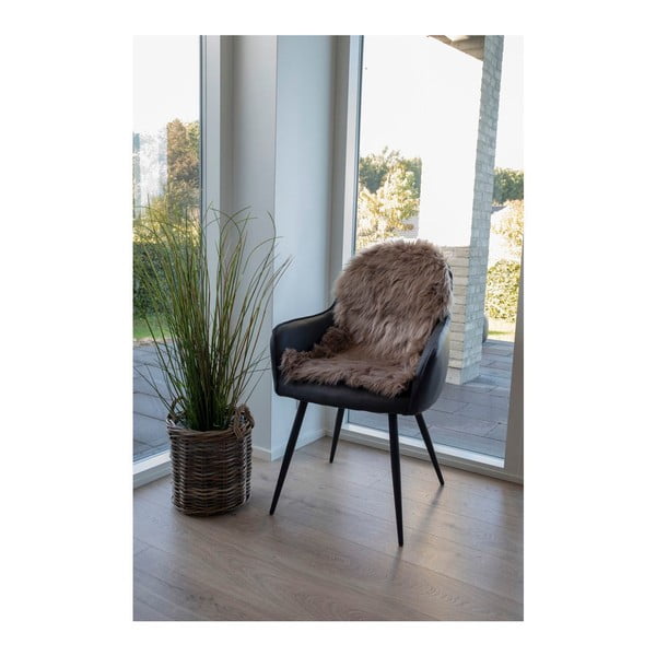 Braunes Kunstfell, 50 x 85 cm - House Nordic-image-1