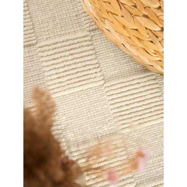 Cremefarbener, handgewebter Läufer aus Wolle, 80 x 200 cm Scala - Villeroy&Boch-image-4