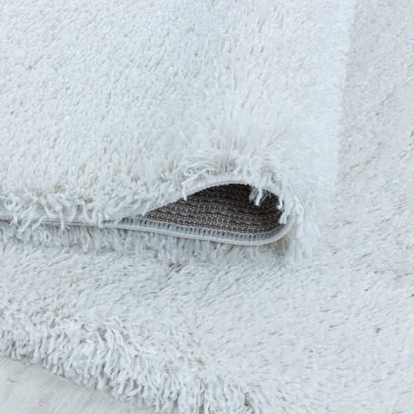 Weißer runder Teppich, Durchmesser 120 cm Fluffy - Ayyildiz Carpets-image-1