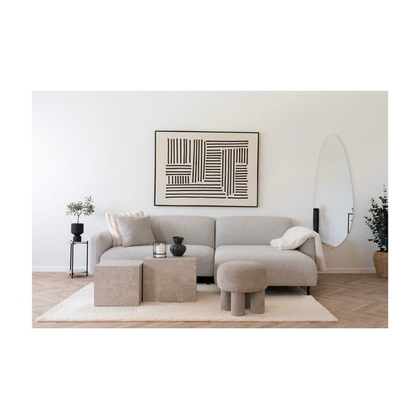 Cremefarbener, handgewebter Wollteppich, 200 × 300 cm Pune - House Nordic-image-1
