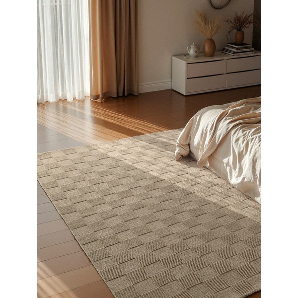 Beiger, handgewebter Wollteppich, 120 × 170 cm Scala - Villeroy&Boch-image-1
