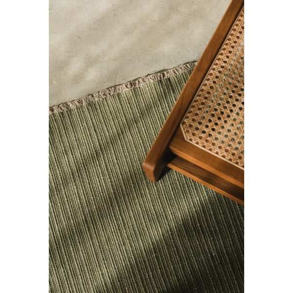 Khaki-farbener, handgewebter Baumwollteppich, 200 × 300 cm Handloom - Lorena Canals-image-4