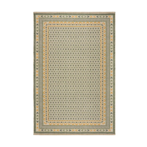 Grüner Teppich mit Juteanteil, 160 × 230 cm Mara Jute Border - Flair Rugs