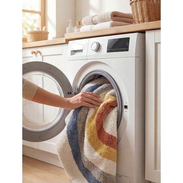 Cremefarbener, waschbarer/handgewebter Baumwoll-Kindenteppich, 140 x 200 cm Snuggle Riva - Hanse Home-image-3