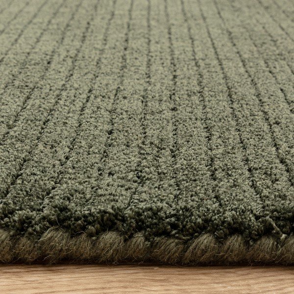 Dunkelgrüner, handgewebter Teppich, 160 × 230 cm Rowan - Asiatic Carpets-image-2