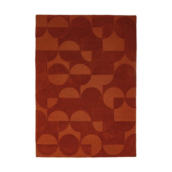 Handgewebter Wollteppich in Terrakotta, 160 x 230 cm Gigi - Flair Rugs