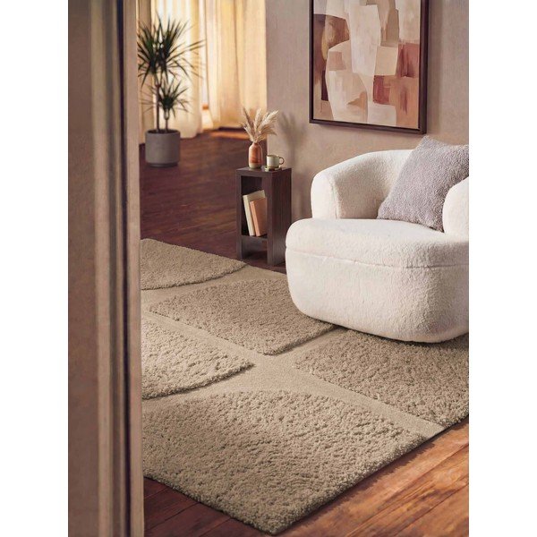Beiger, handgewebter Teppich, 80 × 150 cm Lambeth Jasper - Ted Baker-image-1