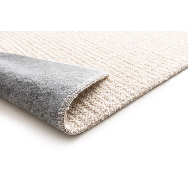Cremefarbener, waschbarer Teppich, 80 x 150 cm Lumen Liso - Universal-image-3