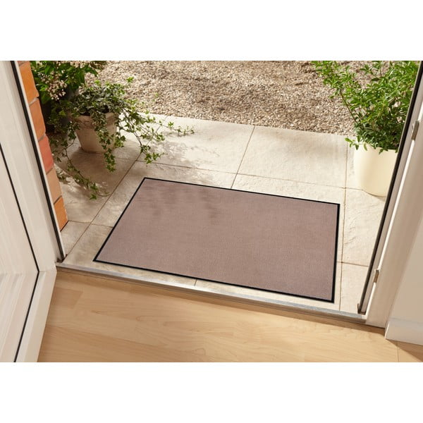 Beige Fußmatte 60 x 40 cm Washable - Hanse Home-image-1