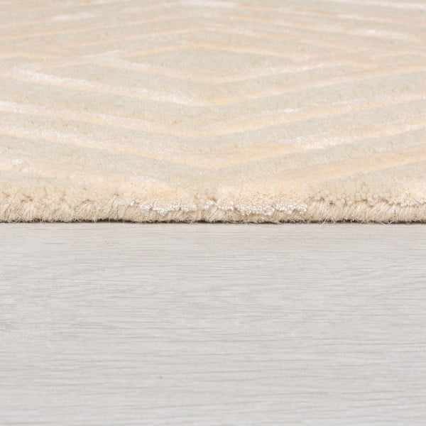 Beiger Wollteppich 160 x 230 cm Diamonds - Flair Rugs-image-3