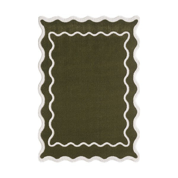 Dunkelgrüner Teppich 120 × 170 cm Dolce - ESTE