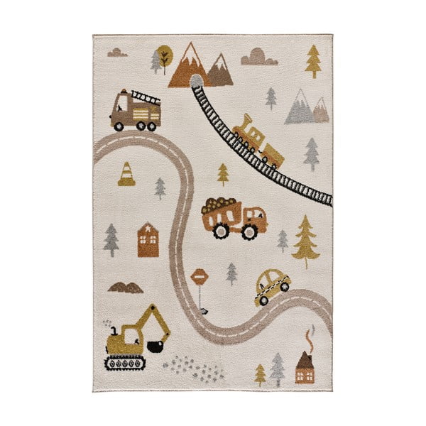 Cremefarbener Kinderteppich, 120 × 170 cm Beats - Universal