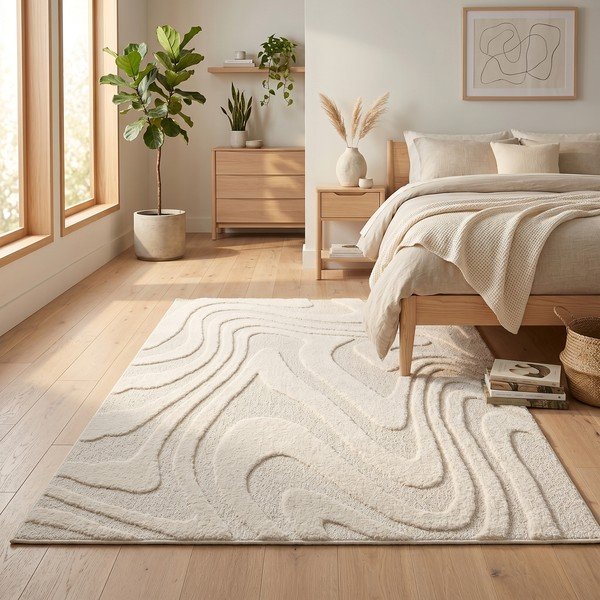 Cremefarbener Teppich 120 x 170 cm Dune - ESTE-image-3