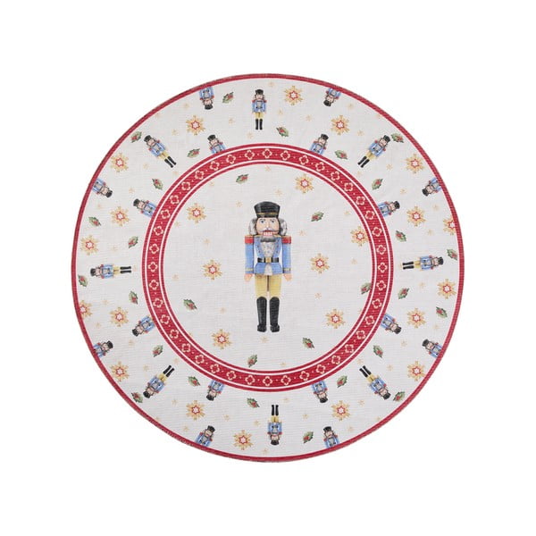 Roter runder Teppich mit Weihnachtsmotiv, Ø 160 cm Toy's Delight Nutcracker - Villeroy&Boch