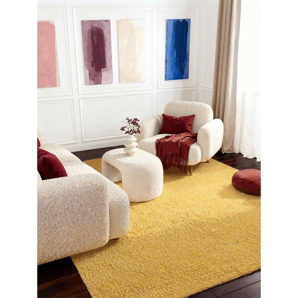 Gelber, handgewebter Teppich aus Bouclé-Material, 200 × 290 cm Notting Hill Portobello - Ted Baker-image-1