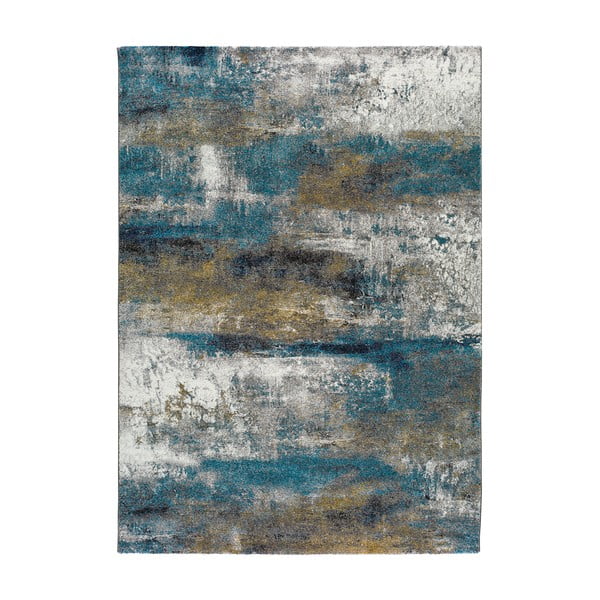 Blauer/grauer Teppich 160x230 cm Kalia Abstract – Universal