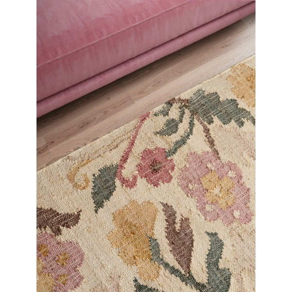 Cremefarbener, handgewebter Jute-Läufer, 80 x 200 cm Roya Violette - Elle Decoration-image-4