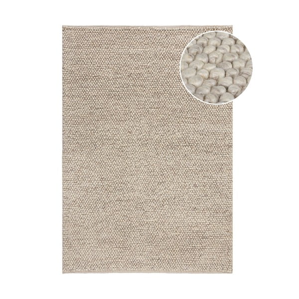 Hellgrauer, handgewebter Teppich mit Wollanteil, 160 x 230 cm Minerals - Flair Rugs